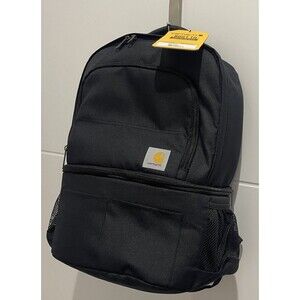 NEW Black Carhartt Rain Defender Insulated 24 Can, 2 Compartment Cooler Backpack